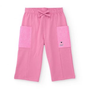 Tuc Tuc Pantalone rosa per bambina con tasche laterali con paillettes e cintura regolabile PINK