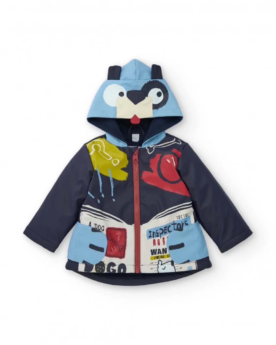 Tuc Tuc Impermeabile per bambino blu navy con cappuccio divertente 11399732 dark blue