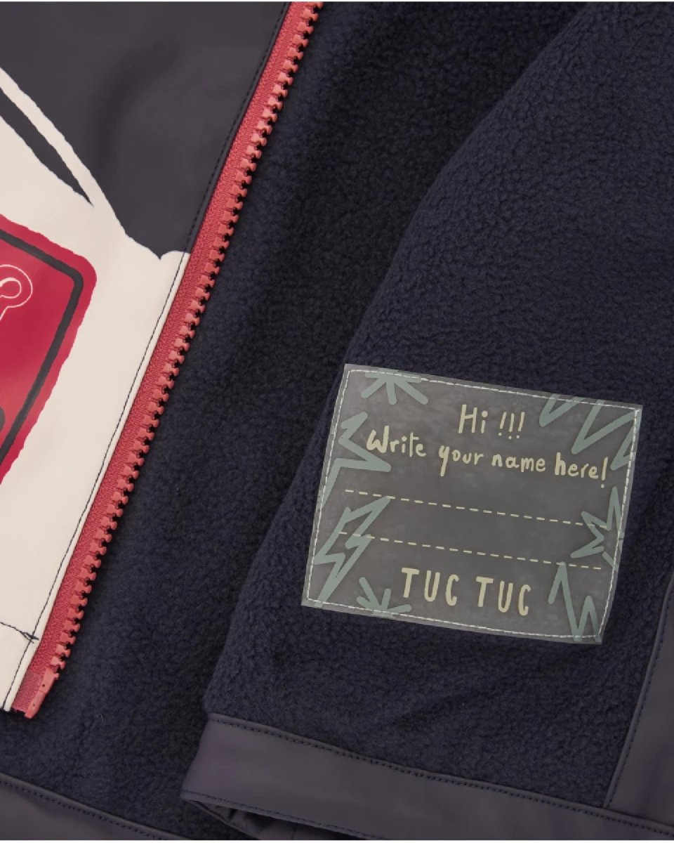 Tuc Tuc Impermeabile per bambino blu navy con cappuccio divertente 11399732 dark blue - immagine 5