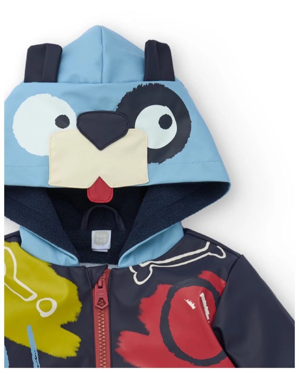 Tuc Tuc Impermeabile per bambino blu navy con cappuccio divertente 11399732 dark blue - immagine 6