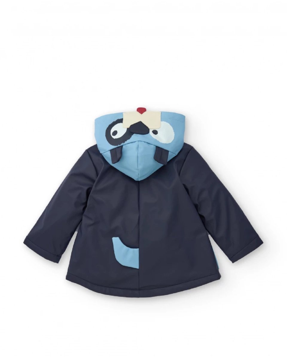 Tuc Tuc Impermeabile per bambino blu navy con cappuccio divertente 11399732 dark blue - immagine 7