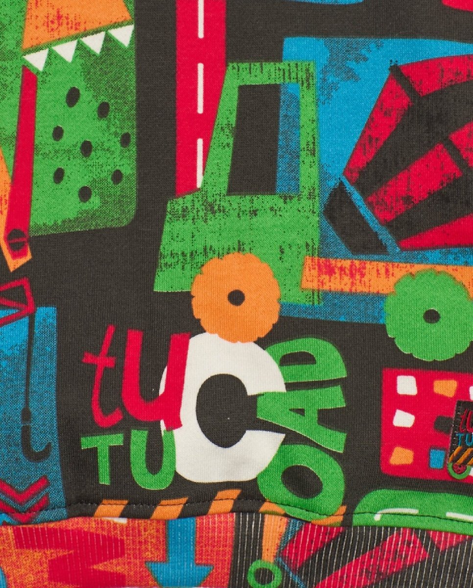 Tuc Tuc Felpa per bambino con stampa multicolore di veicoli BLACK - immagine 3