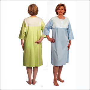 CAMICIA DA NOTTE DONNA CON APERTURA POSTERIORE PARZIALE P4069