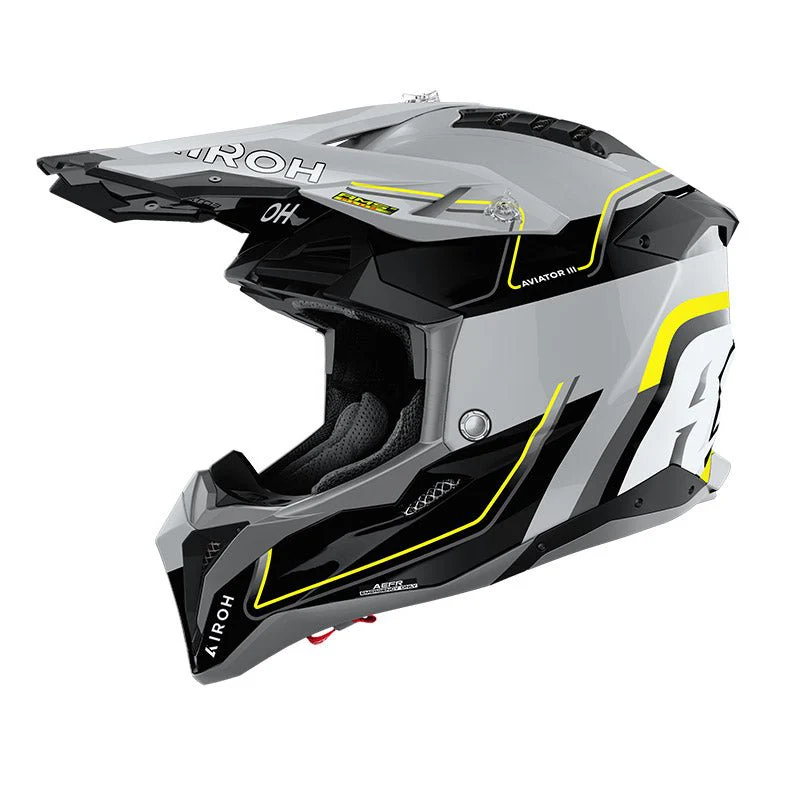 Casco Airoh Aviator 3 Leader Yellow Gloss - immagine 2
