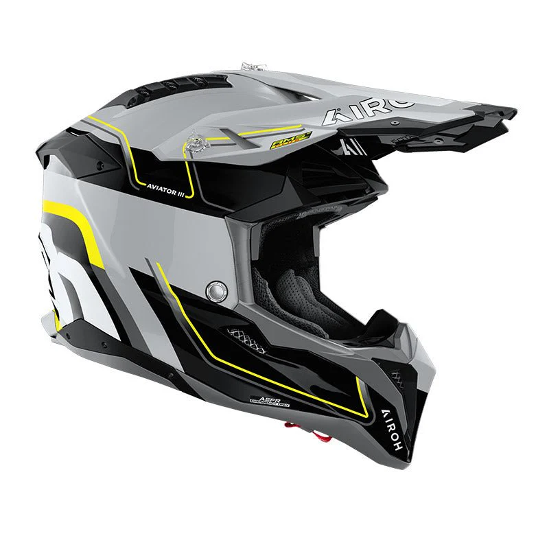 Casco Airoh Aviator 3 Leader Yellow Gloss - immagine 3
