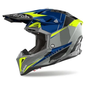 Casco Airoh Aviator 3 Push Blue Gloss