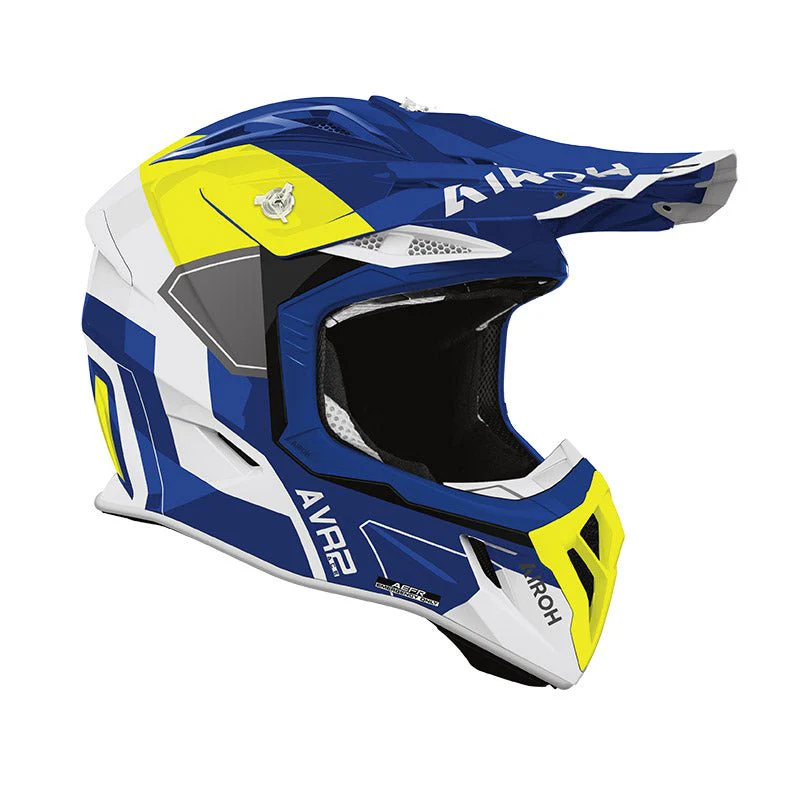Casco Airoh Aviator Ace 2 Shield Blue/Yellow - immagine 3