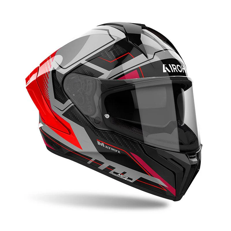 Casco Airoh Matryx Rocket Red Fluo Gloss - immagine 3