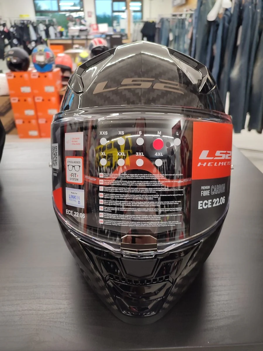Casco integrale LS2 FF811 VECTOR II Carbonio ECE2206 Solid Carbon lucido - immagine 5
