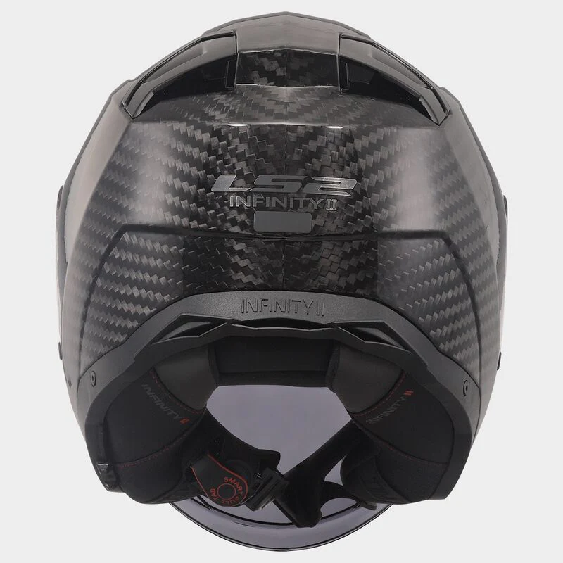 Casco jet LS2 Infinity 2 OF603 Carbon lucido + interfono LS2 4x UCS Cardo integrato - immagine 3