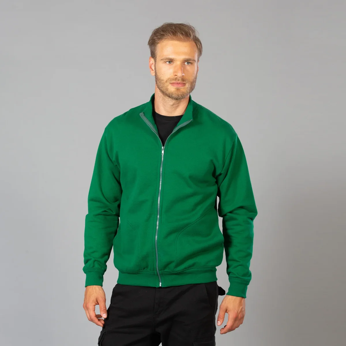 FELPA CON ZIP MADE IN ITALY JRC MODENA UOMO - immagine 2