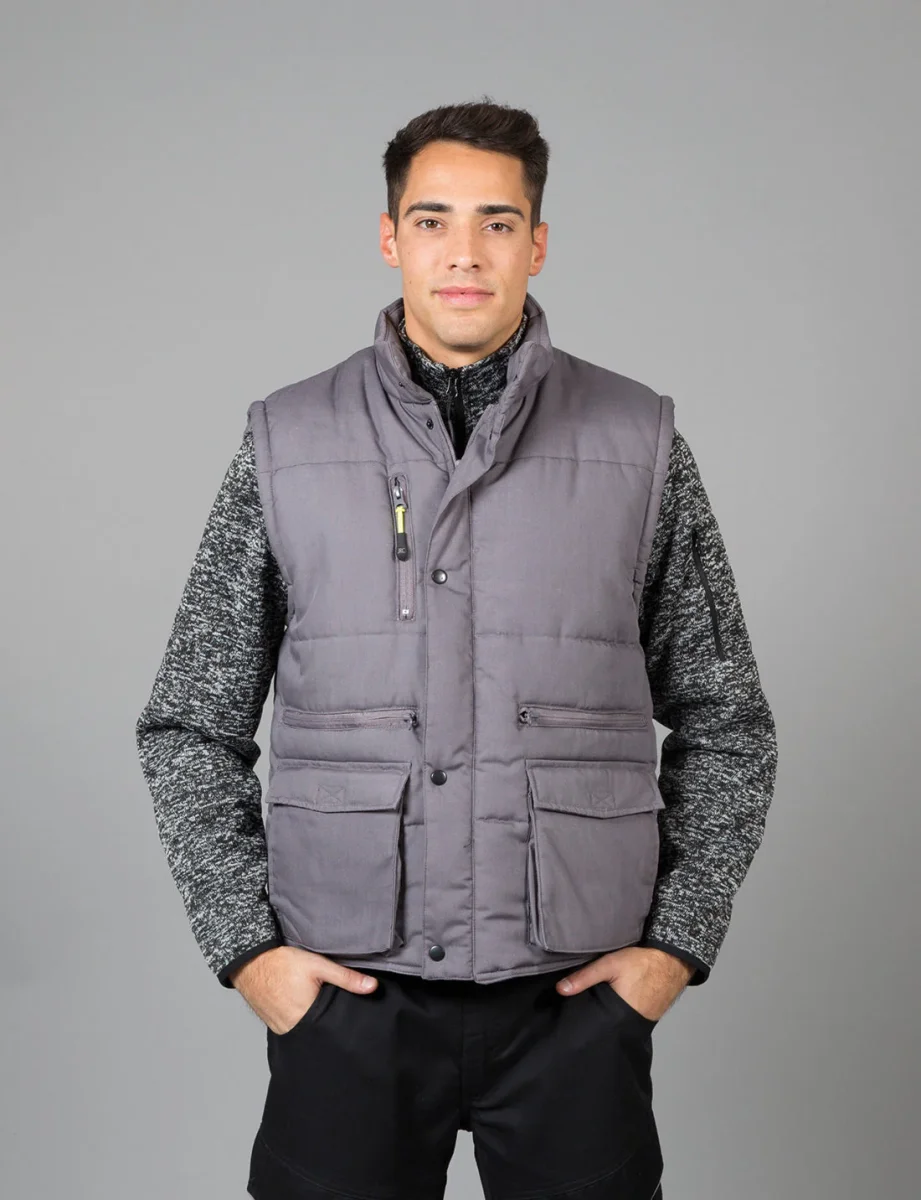 GILET DA LAVORO IMBOTTITO MULTITASCHE JRC SPAIN UOMO - immagine 2