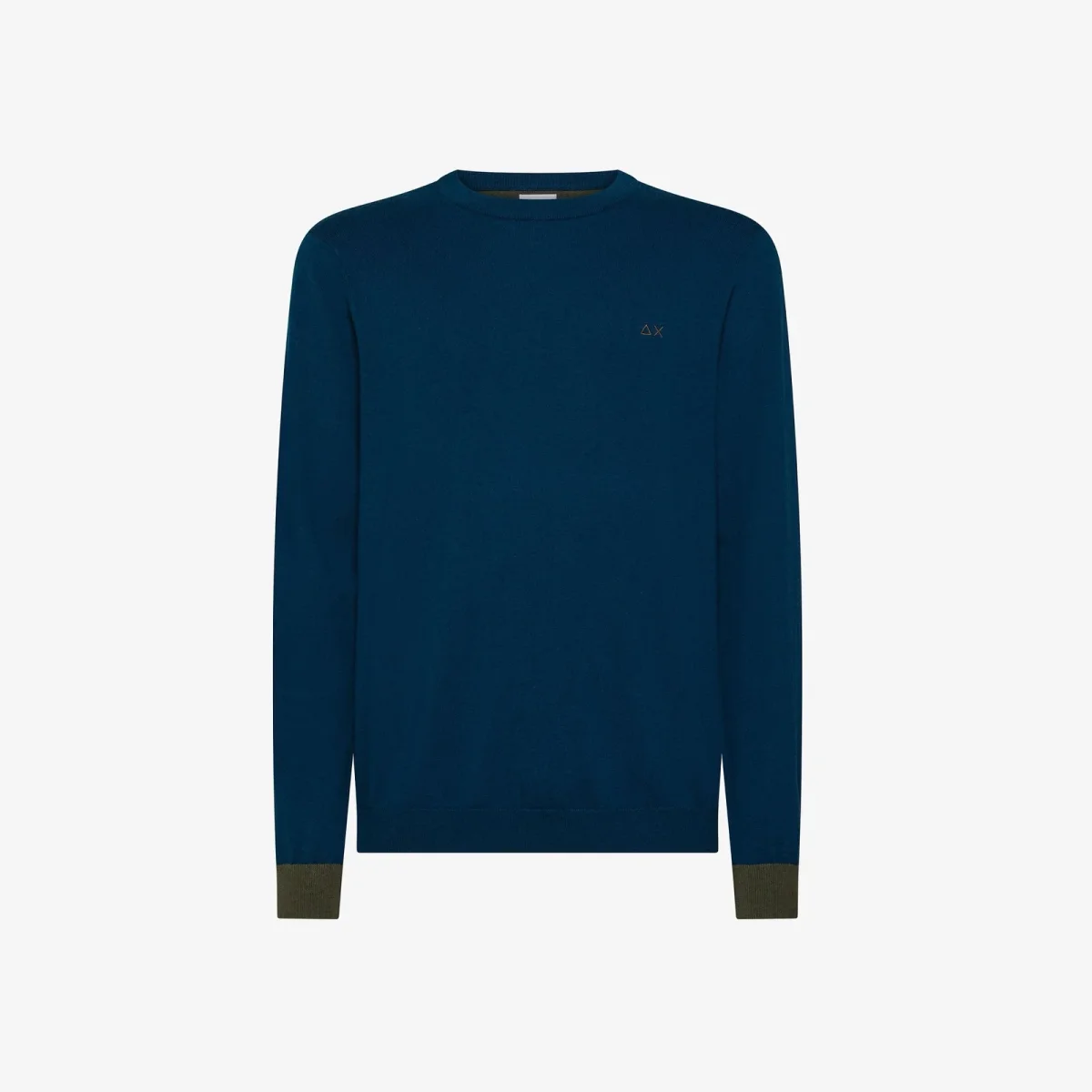 SUN68
Maglia in lana e cotone con patch petrolio
K45143 - immagine 2