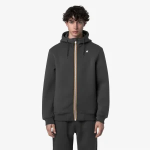 K-WAY 
RAINER SPACER GREY SHADOW DK
Giacca Fleece Calda Uomo Grigio con Cappuccio Regolabile

Style: K2141DW – Color: 133