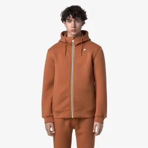 K-WAY 
RAINER SPACER ORANGE ADOBE
Giacca Fleece Calda Uomo arancione con Cappuccio Regolabile

Style: K2141DW – Color: WGG