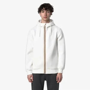 K-WAY 
RAINER SPACER WHITE GARDENIA
Giacca Fleece Calda Uomo Bianco con Cappuccio Regolabile

Style: K2141DW – Color: X42