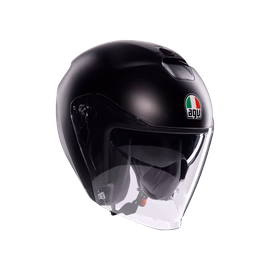 Casco Moto Jet Irides AGV E2206 Davao Black/Grey/Yellow Fluo - immagine 2