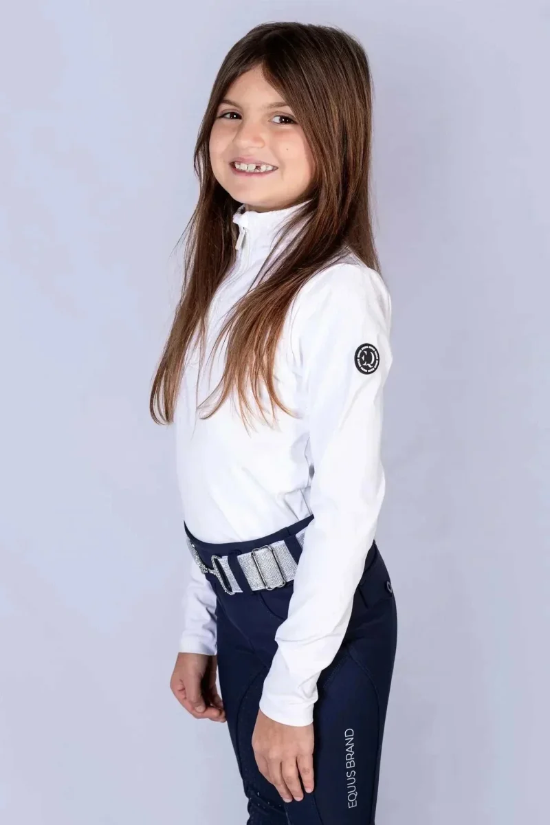 Leggings Equitazione Bambina Orma Blu – Comfort, Vestibilità e Performance - immagine 3