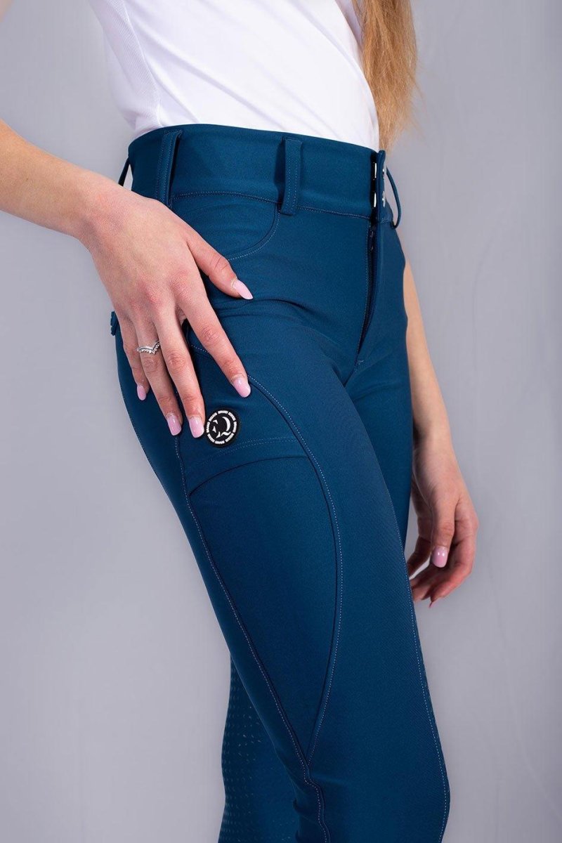 Leggings da equitazione donna Lady Ola – Ocean - immagine 3