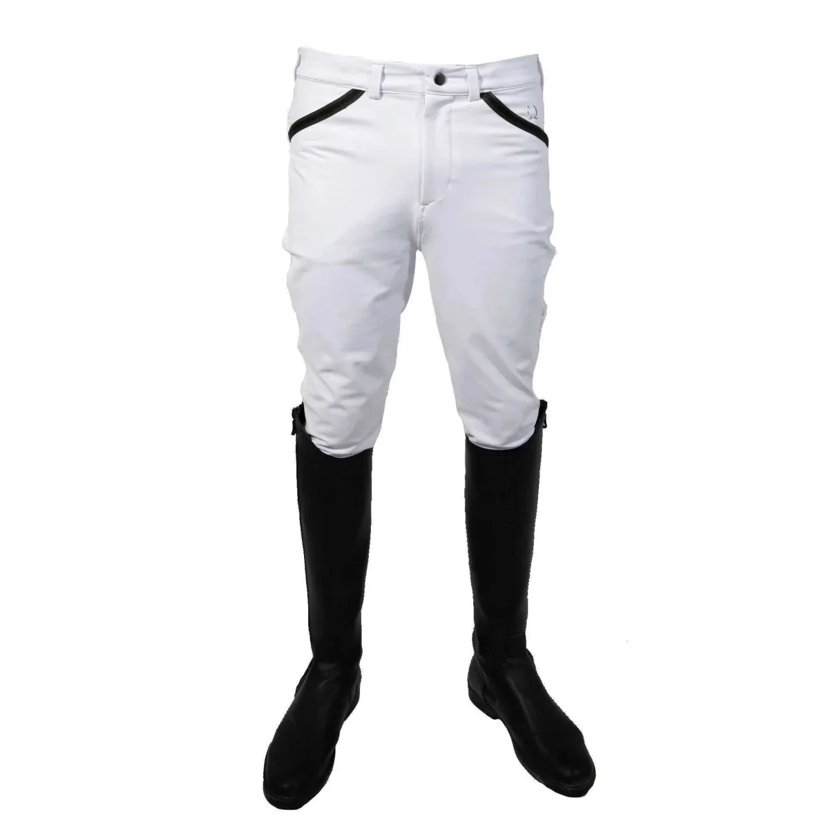 Pantalone Equitazione Bambino Stretch CECE’ Bianco – Vestibilità Perfetta e Grip Ottimale - immagine 2