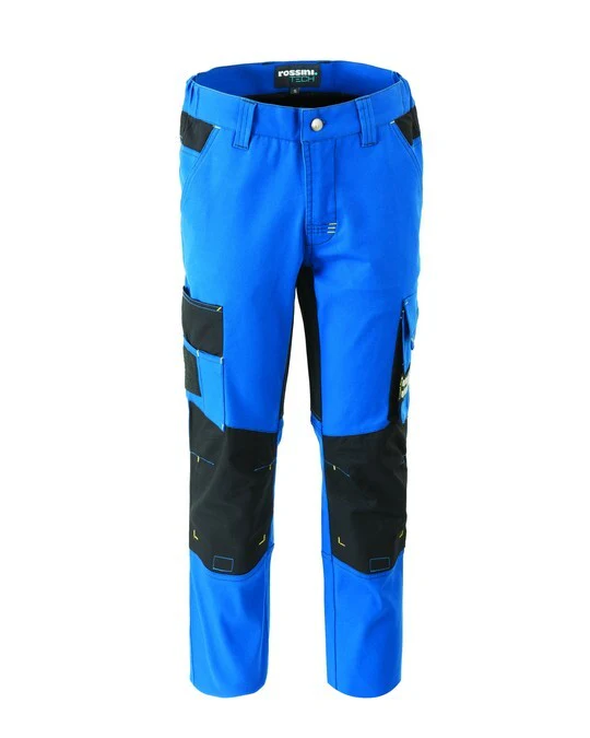 PANTALONE DA LAVORO MULTITASCHE ELASTICIZZATO ROSSINI THUNDER A00328 - immagine 4