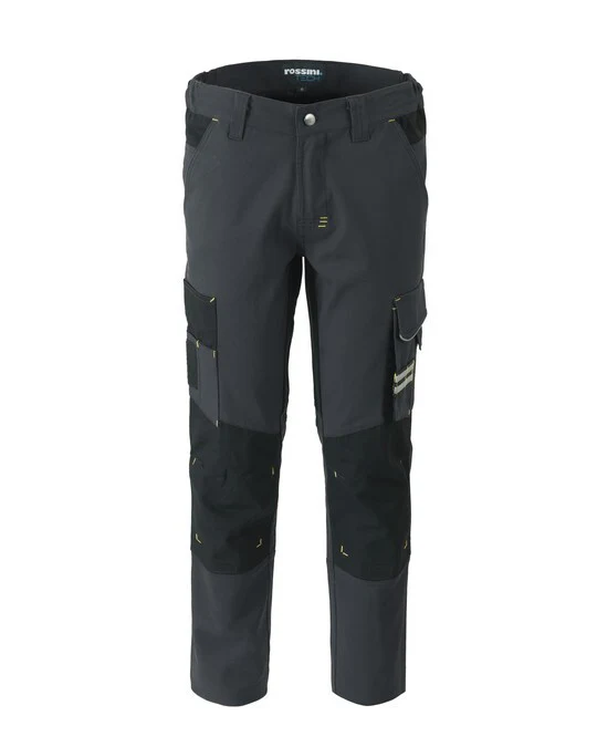 PANTALONE DA LAVORO MULTITASCHE ELASTICIZZATO ROSSINI THUNDER A00328 - immagine 3