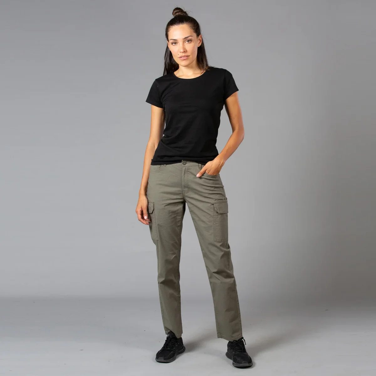 PANTALONE MULTITASCHE ELASTICIZZATO JRC THAILAND LADY DONNA - immagine 2