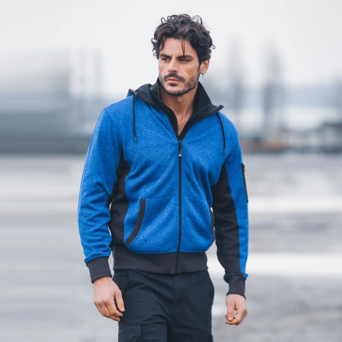 PILE KNITTED FLEECE JRC NEW QUEBEC MAN UOMO - immagine 2