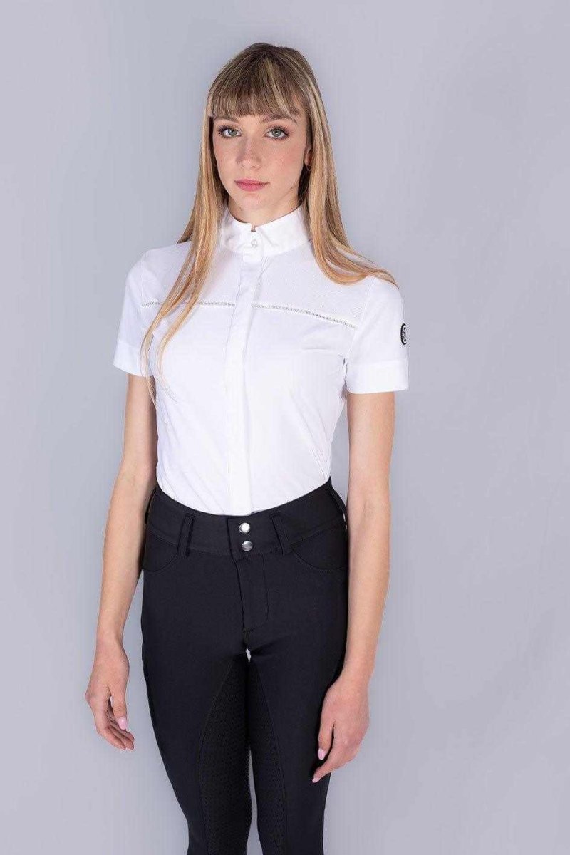 Luce Sparkle Polo da Concorso Donna con Brillantini | Made in Italy - immagine 2