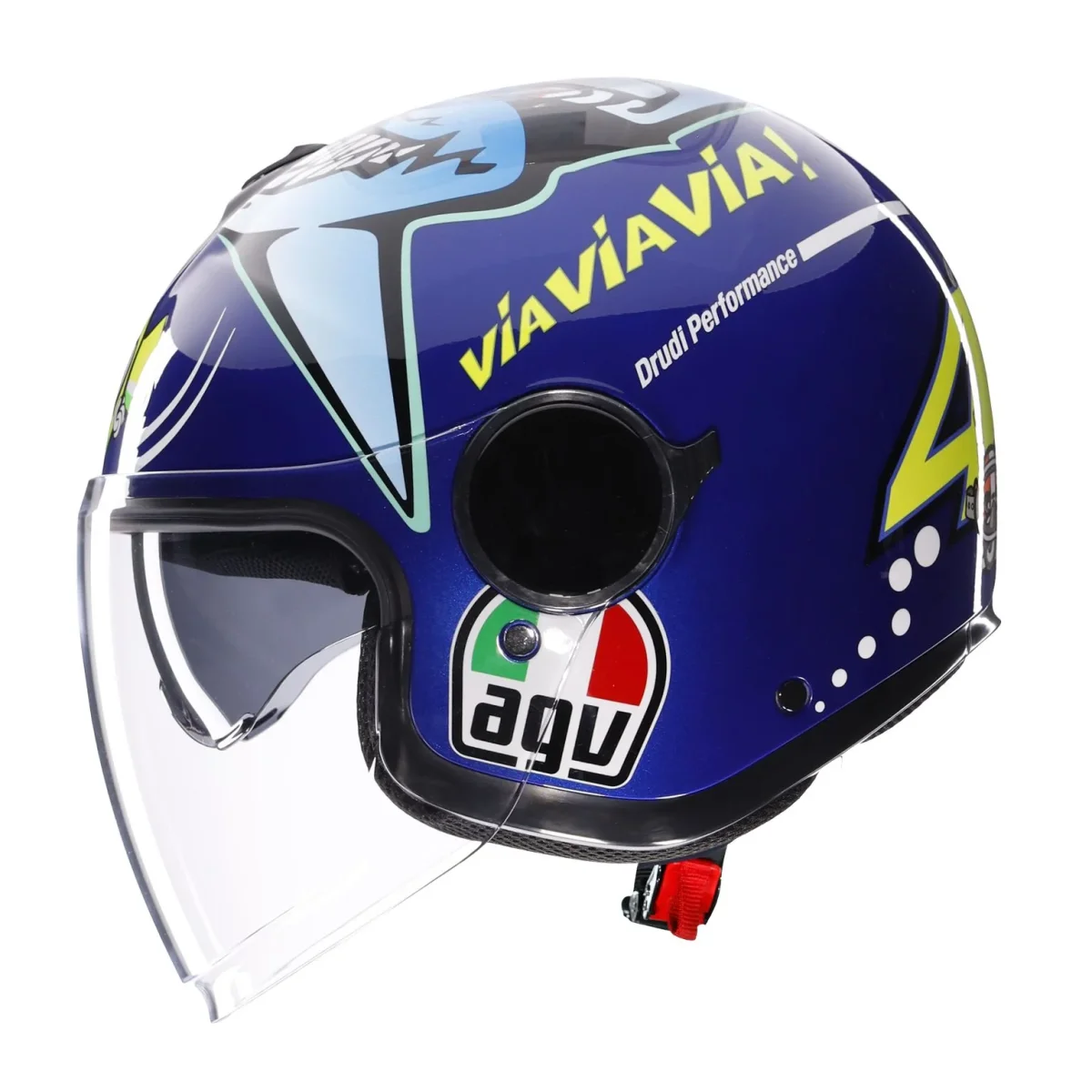 Casco Moto Jet ETERES AGV E2206 Rossi Misano 2015 - immagine 4